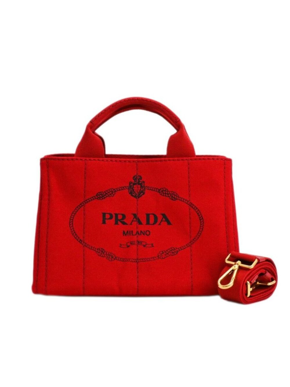 Prada Tote Bag Mini Canapa
